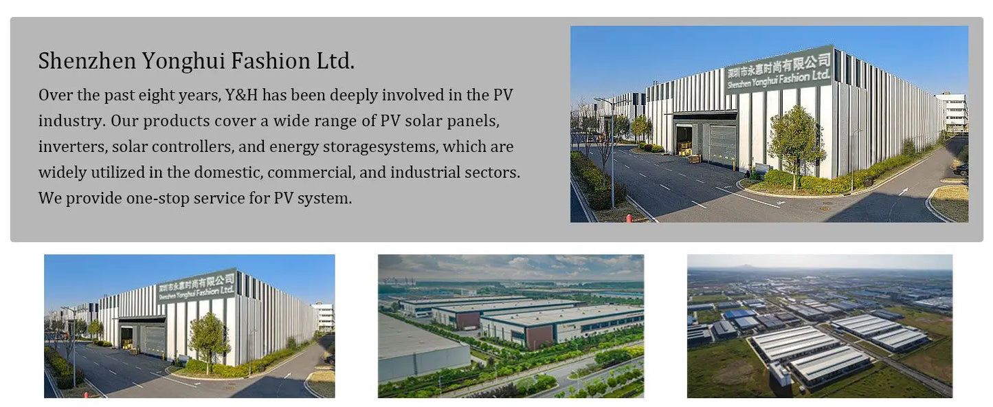 Y&H Grid Tie Inverter 300W 350W 500W 600W 700W MPPT Micro Inverter Solar PV Grid Tie System for Home DC18-50V Output AC110V/240V