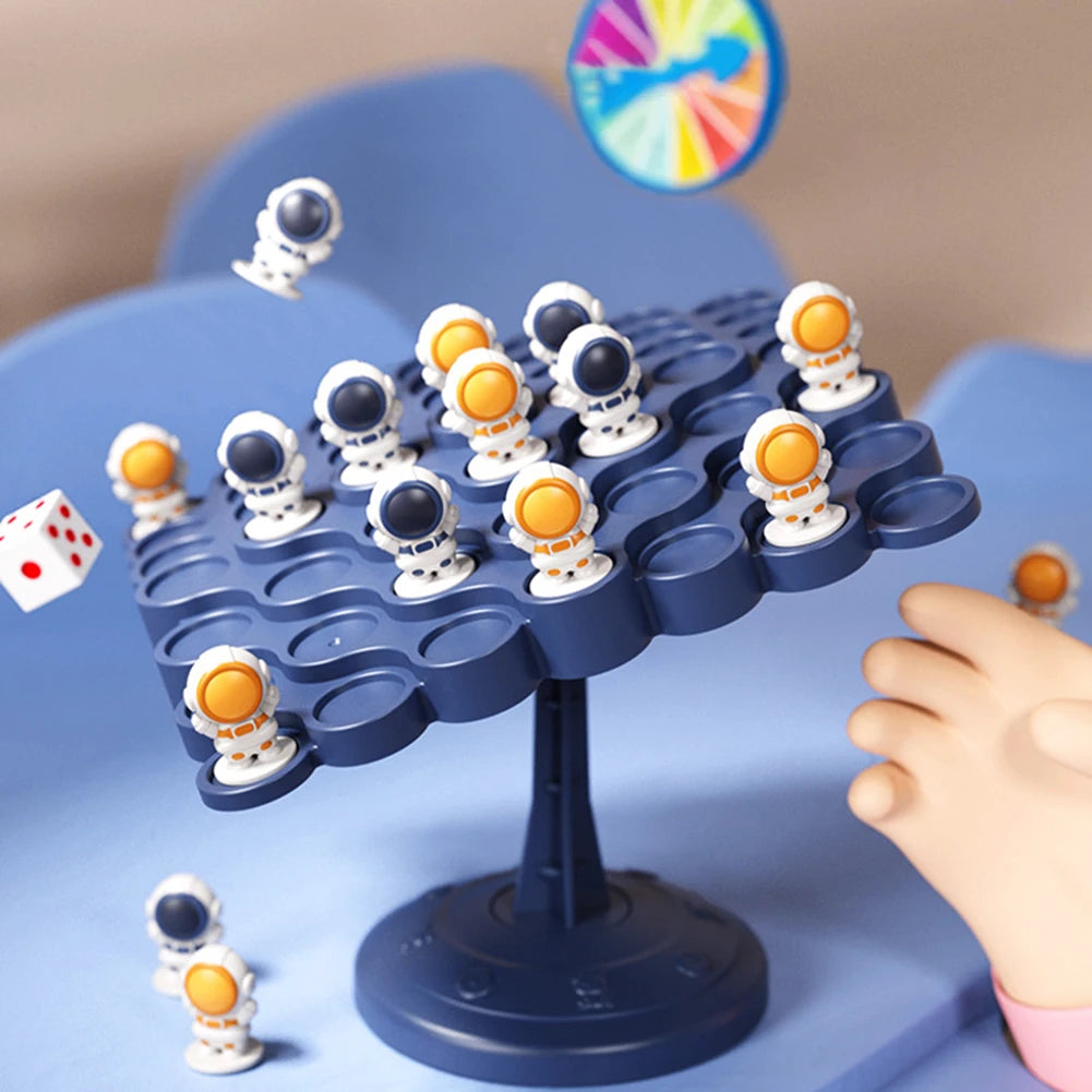 Kids Astronauts Balance Tree Game Parent-child Interactive Funny Table Game Baby Educational Toy Party Montessori Balance Board