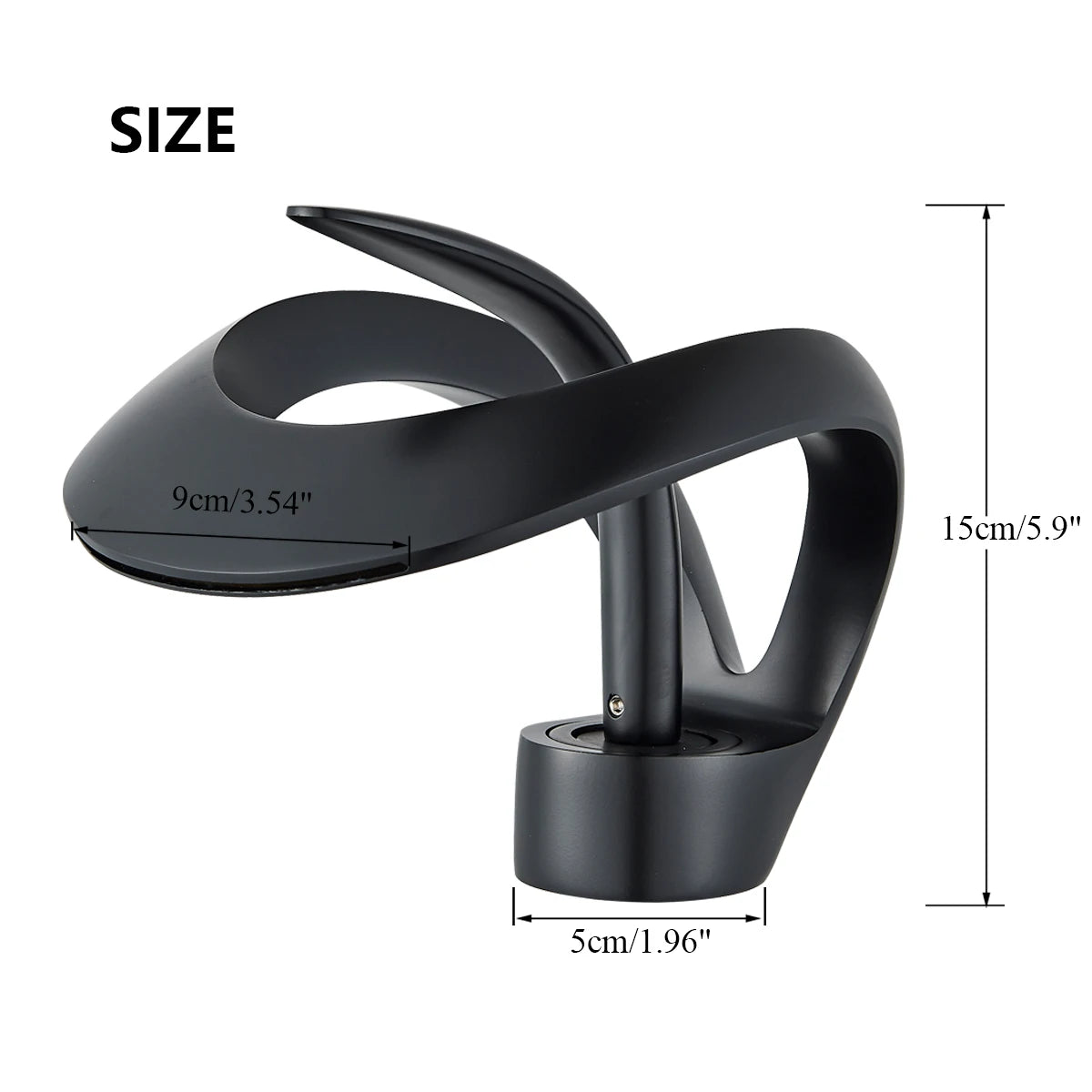 ALL Brass Black Bathroom Basin Faucet Waterfall Hot Cold Water Mixer Tap Deck Mounted Single Handle Modern Style Mixer Crane