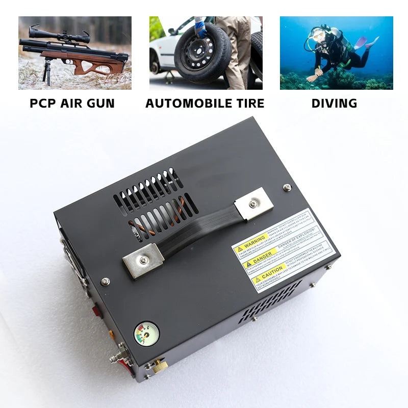 220V 12V Pcp Air Compressor 300Bar 4500psi Pneumatic Rifles Diving High Pressure Pump  30MPA PCP Shooting Pump Inflator