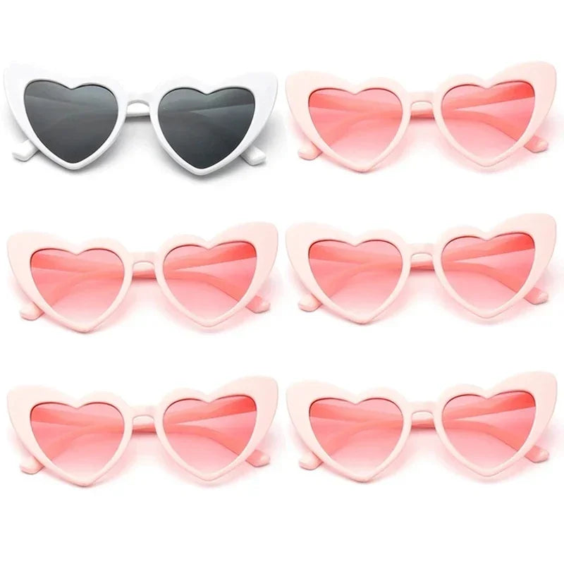 Bachelorette Party Heart Shaped Sunglasses Wedding Bridal Shower Decor Hen  Supplies Bride To Be Bridesmaid Gift Glasses