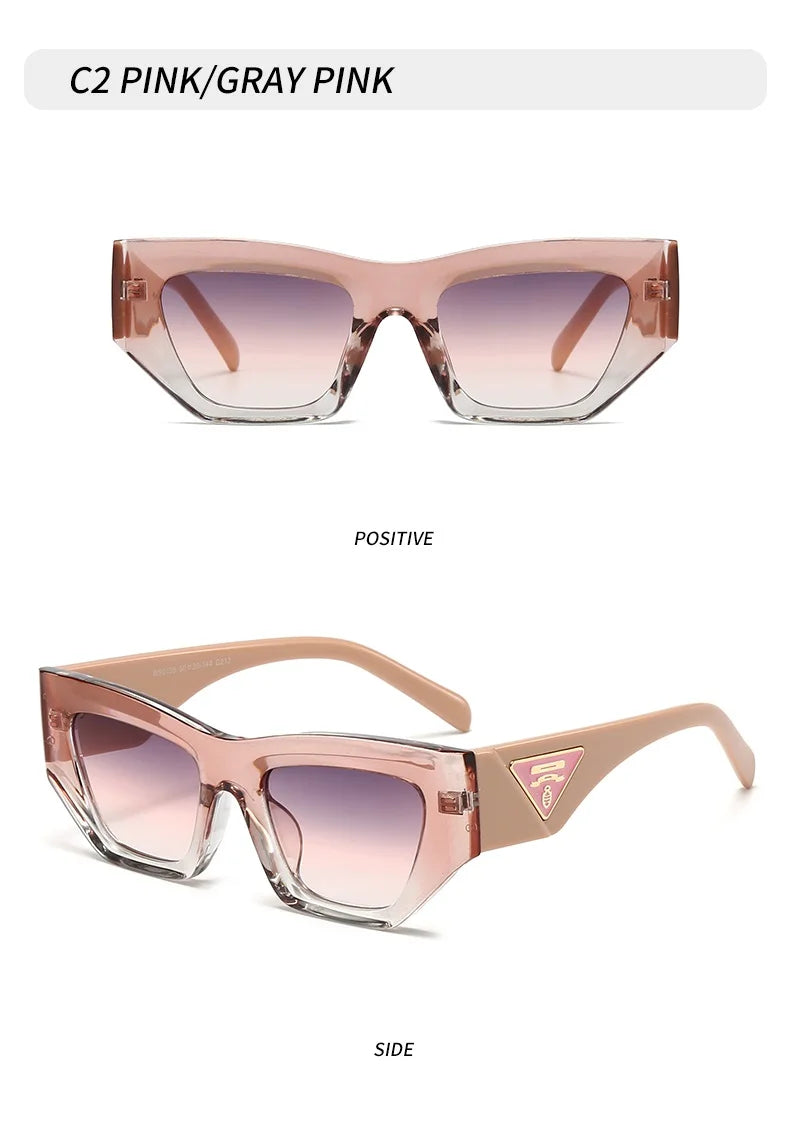 Fashion Luxury Brand Sunglasses For Men And Women Designer Cat Eye Unisex Sun Glasses Glamour Runway Eyewear UV400