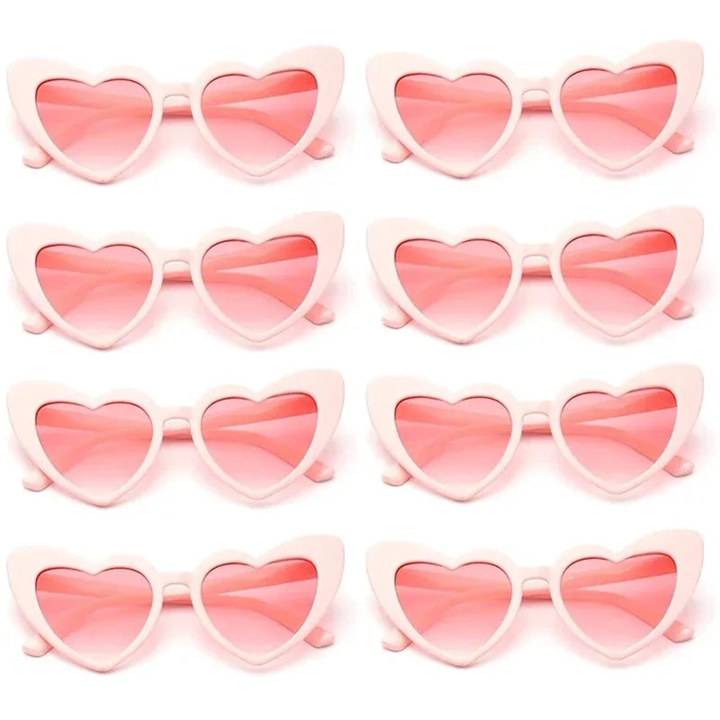 Bachelorette Party Heart Shaped Sunglasses Wedding Bridal Shower Decor Hen  Supplies Bride To Be Bridesmaid Gift Glasses
