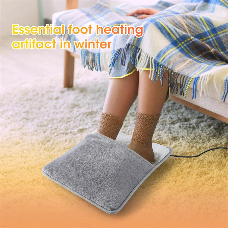 Electric Foot Warmer Portable Usb Heating Pad Soft Plush Washable Feet Heater Household Office Improve Sleeping Warming Mat 발난로