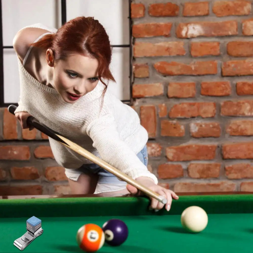 Billiard Powder Clip S Shaped Magnetic Chalk Holder Pool Stick Precision Tool Strong Magnet Chalk Holder Clip The Pool Player