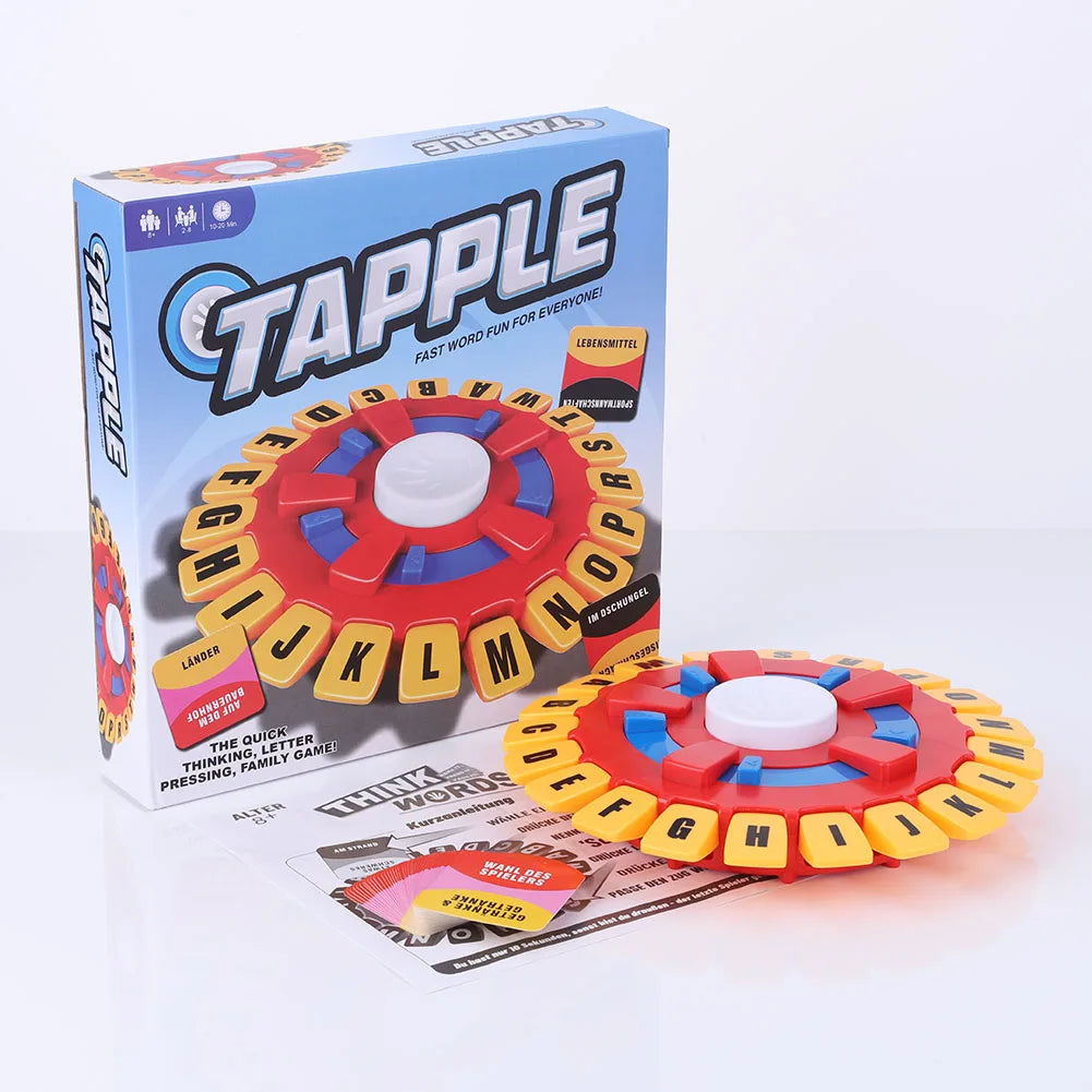 New Tapple Board Game Basta Think Word Game Fast-Paced Family The Quick Thinking Letter Pressing Puzzle Games For Adults English
