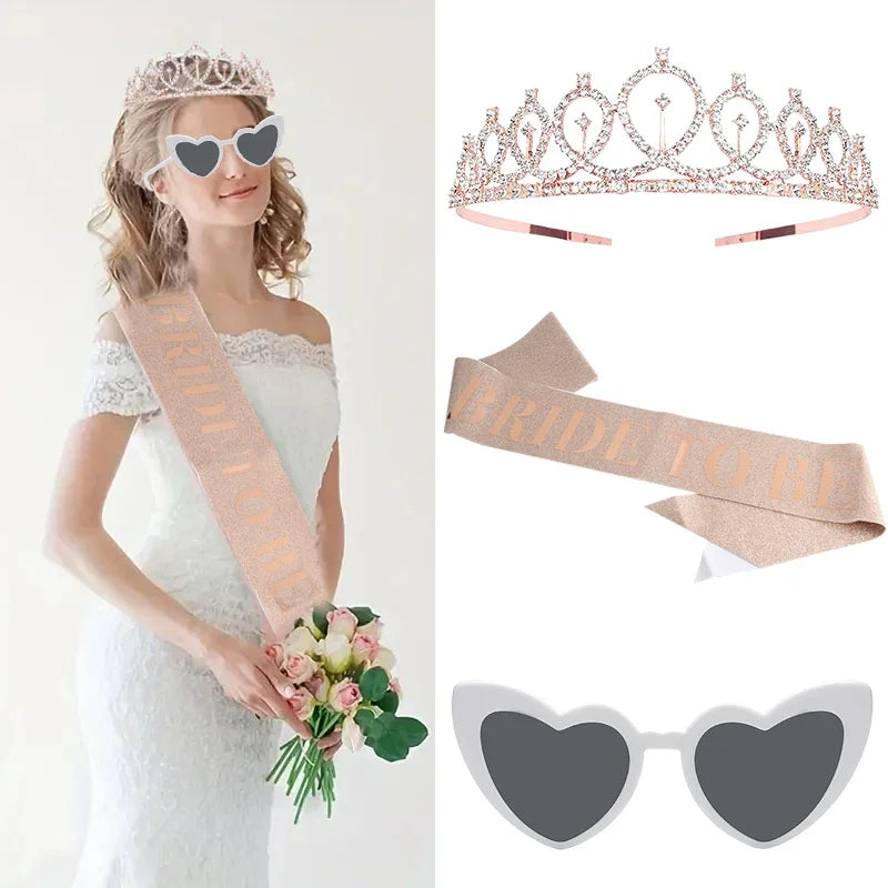 Bachelorette Party Heart Shaped Sunglasses Wedding Bridal Shower Decor Hen  Supplies Bride To Be Bridesmaid Gift Glasses