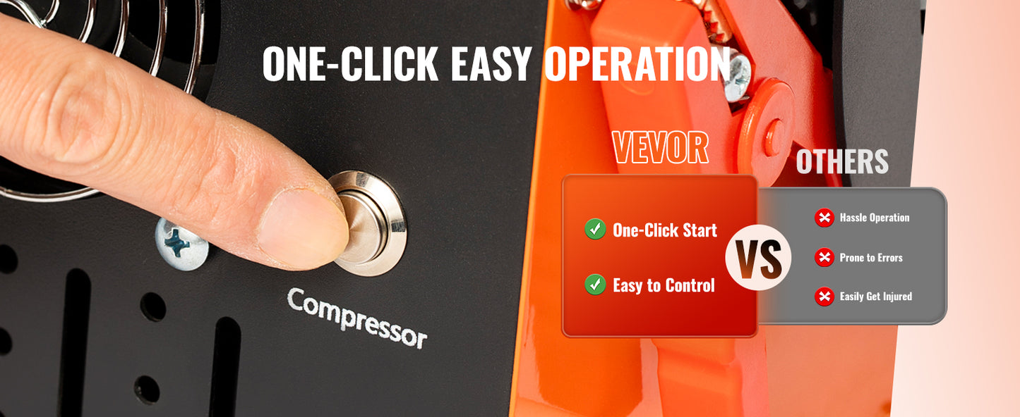 VEVOR PCP Air Compressor 4500PSI/30Mpa Portable PCP Airgun Compressor Water-Free Air Rifle Paintball Scuba Tank Compressor Pump